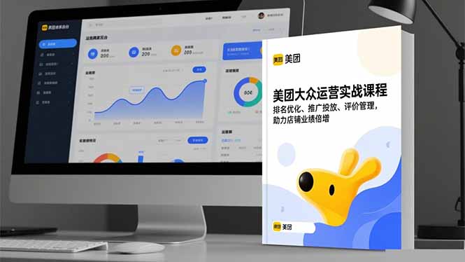 美团大众运营实战课程，排名优化、推广投放、评价管理，助力店铺业绩倍增-摇钱树